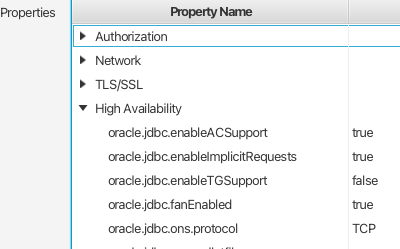 Connection Properties